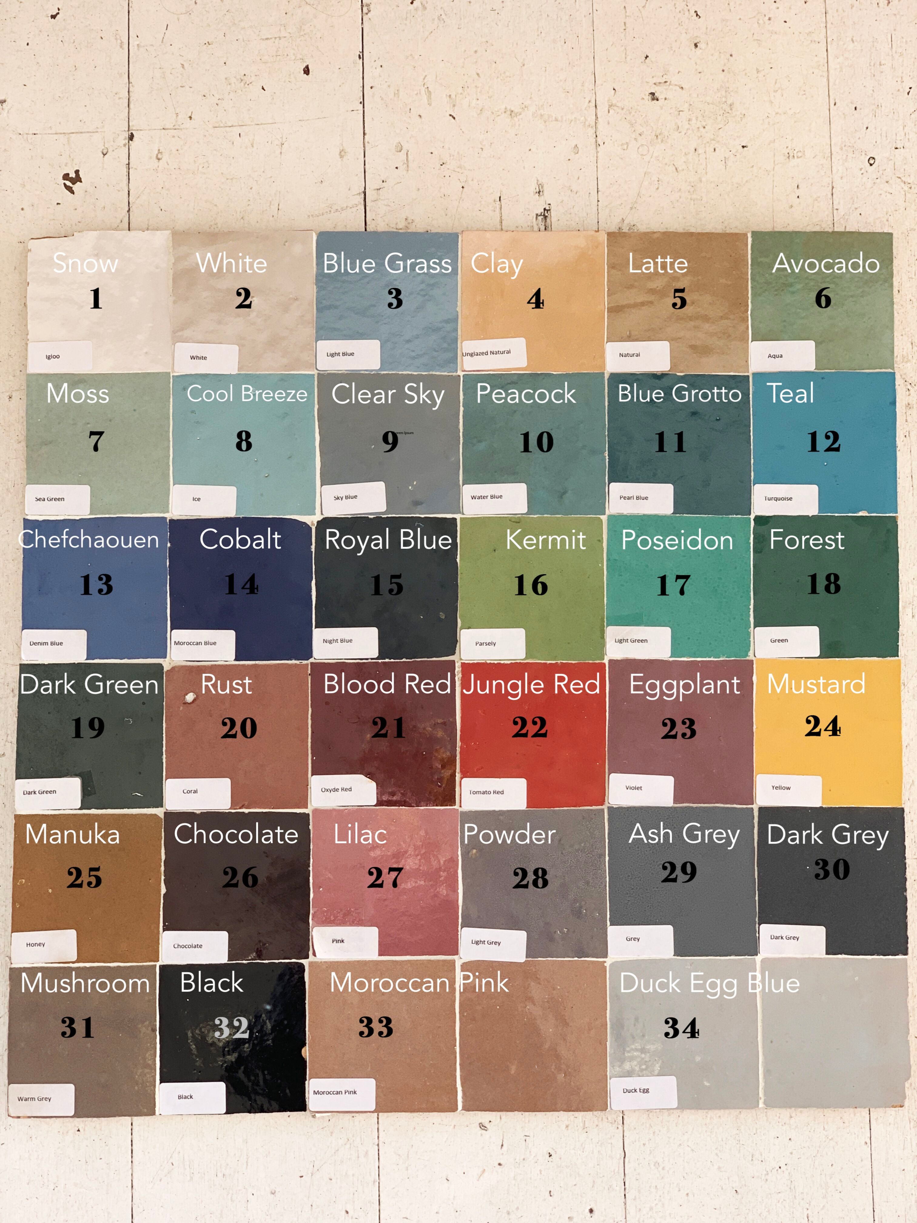Zellige Complete Colour Range