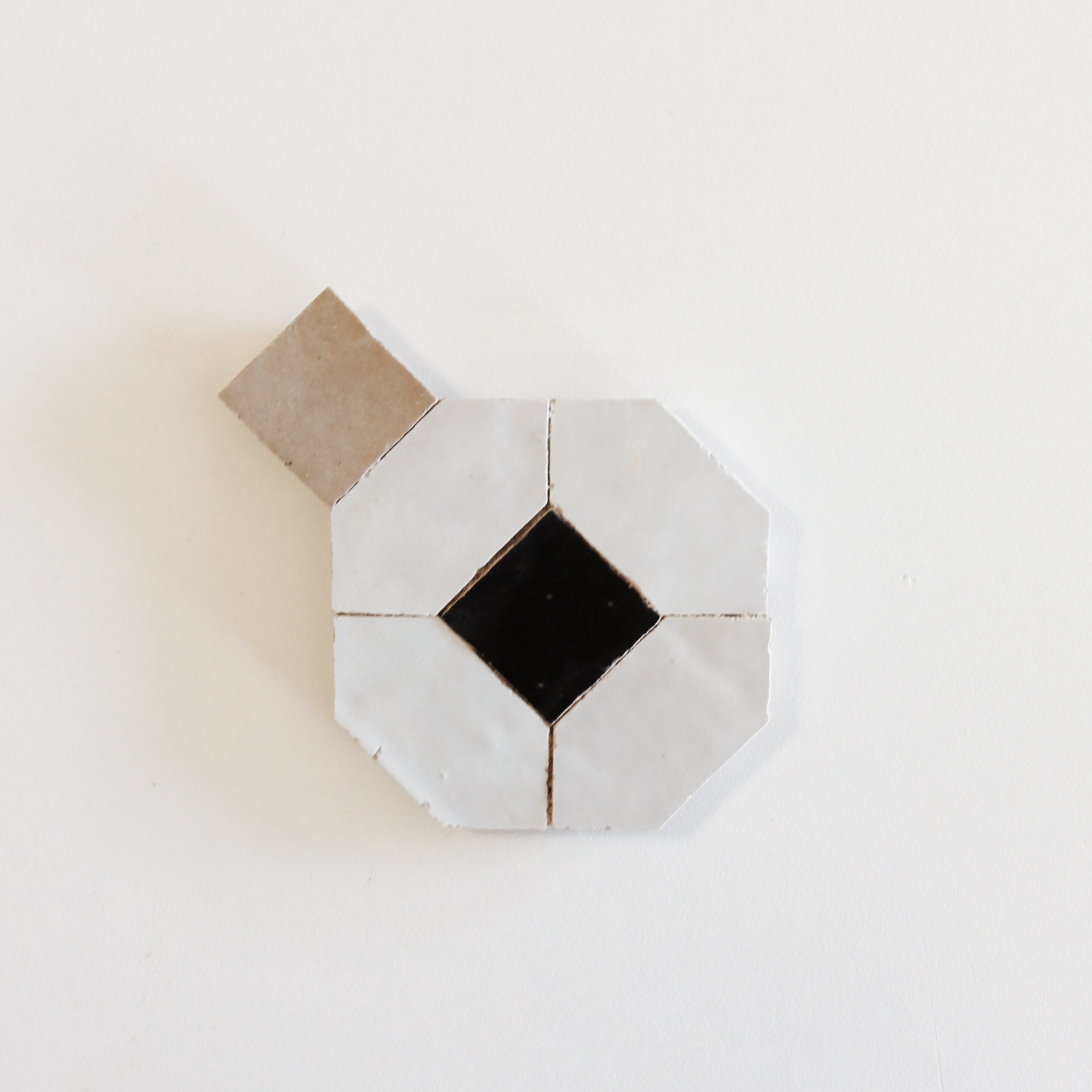 Moroccan Zellige Mosaic EZR0229 - Dust, Chocolate & Oat