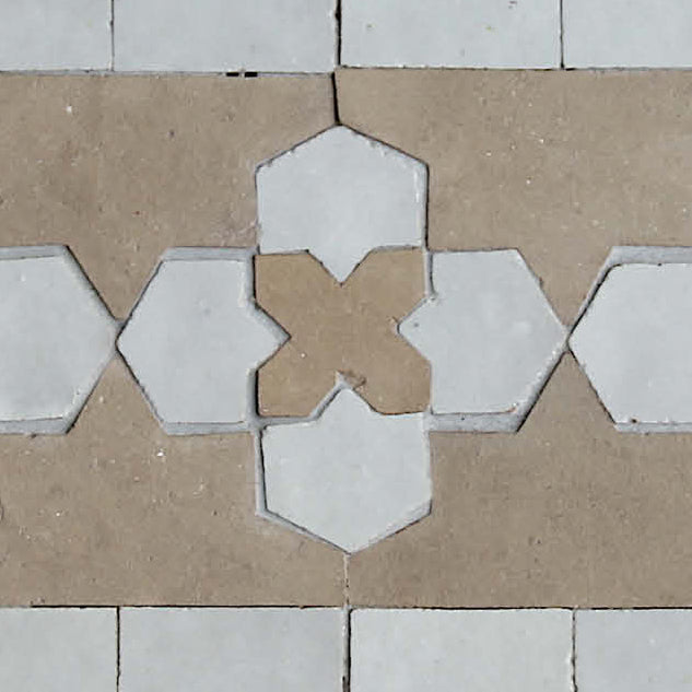 EZRBRD2102 Zellige Border Mosaic