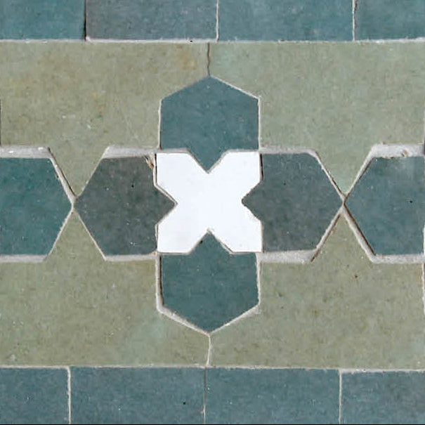 EZRBRD2102 Zellige Border Mosaic