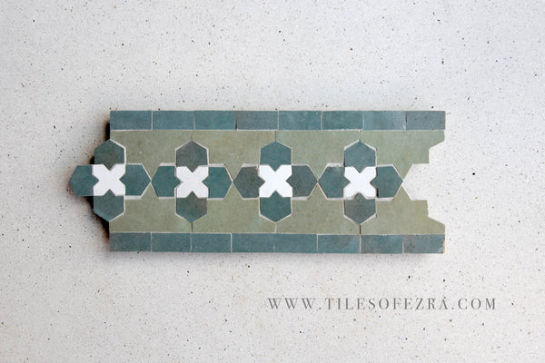 EZRBRD2102 Zellige Border Mosaic