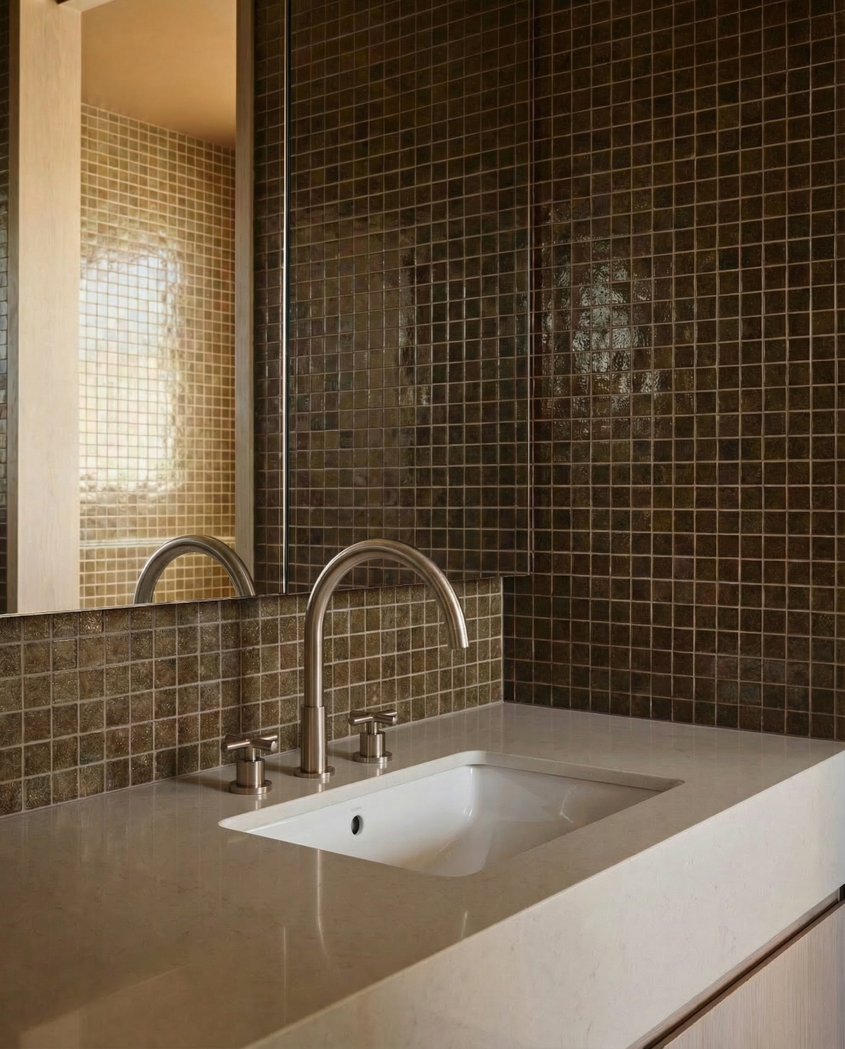 Why We Use Paper Face for Our Glass Mosaic Tiles