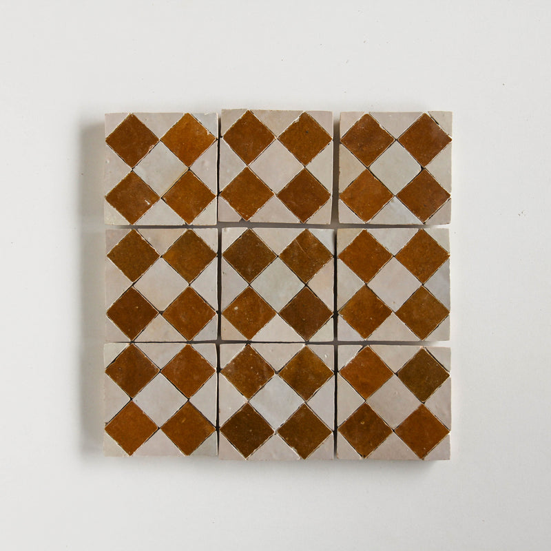 Moroccan Zellige Mosaic EZR0225 Manuka, Oat - NEW*