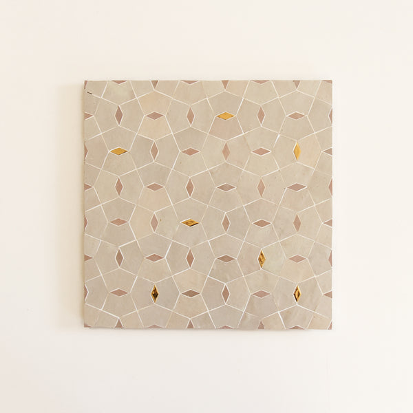 Moroccan Zellige Mosaic EZR0227 - Dust, Moroccan Pink & Oro
