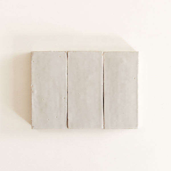 Wide Bejmat Tile Sample in Colour Snow