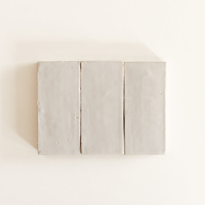 Wide Bejmat Tile Sample in Colour Snow