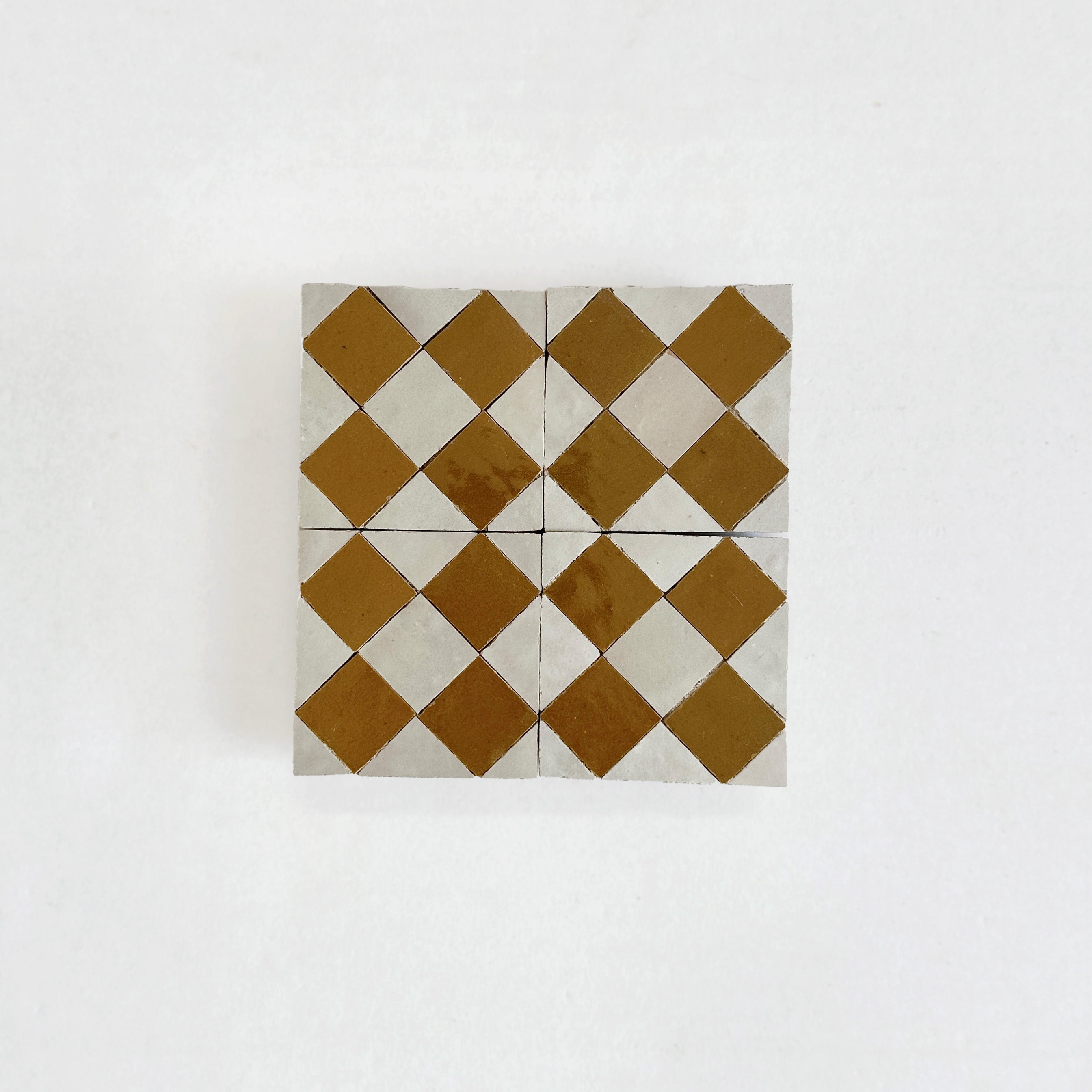 Moroccan Zellige Mosaic EZR0225 Manuka, Oat