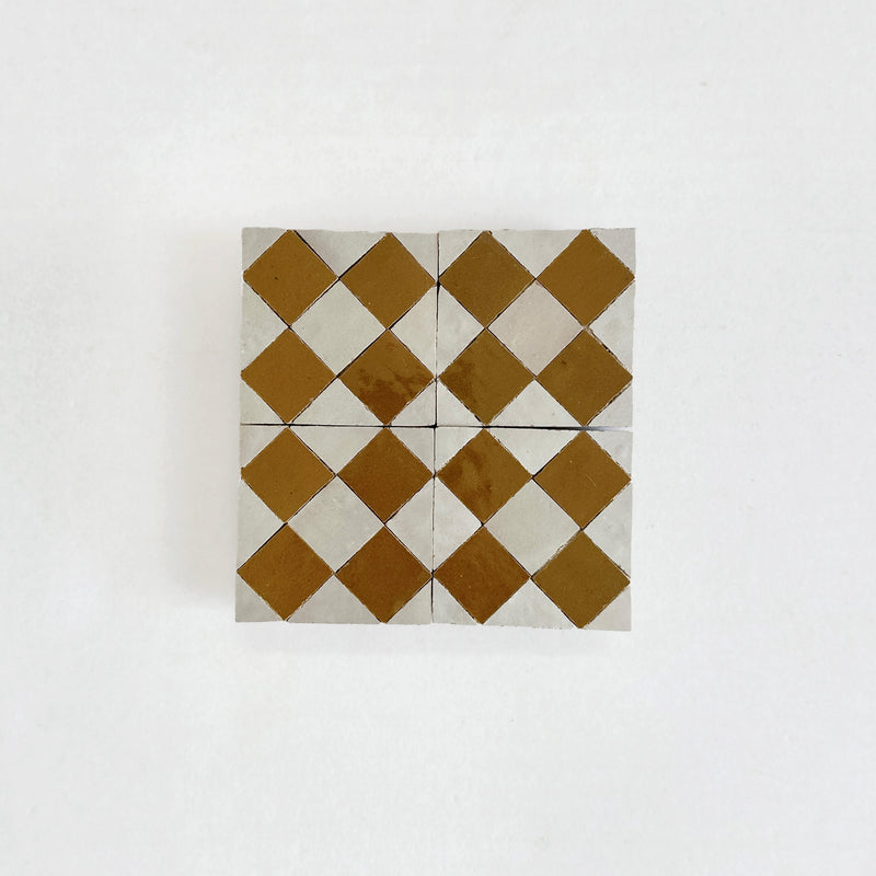 Moroccan Zellige Mosaic EZR0225 Manuka, Oat - NEW*