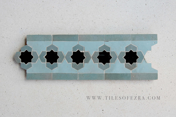 EZRBRD2107 Zellige Border Mosaic