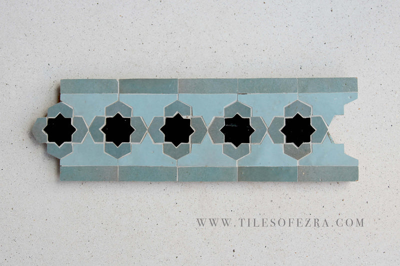 EZRBRD2107 Zellige Border Mosaic