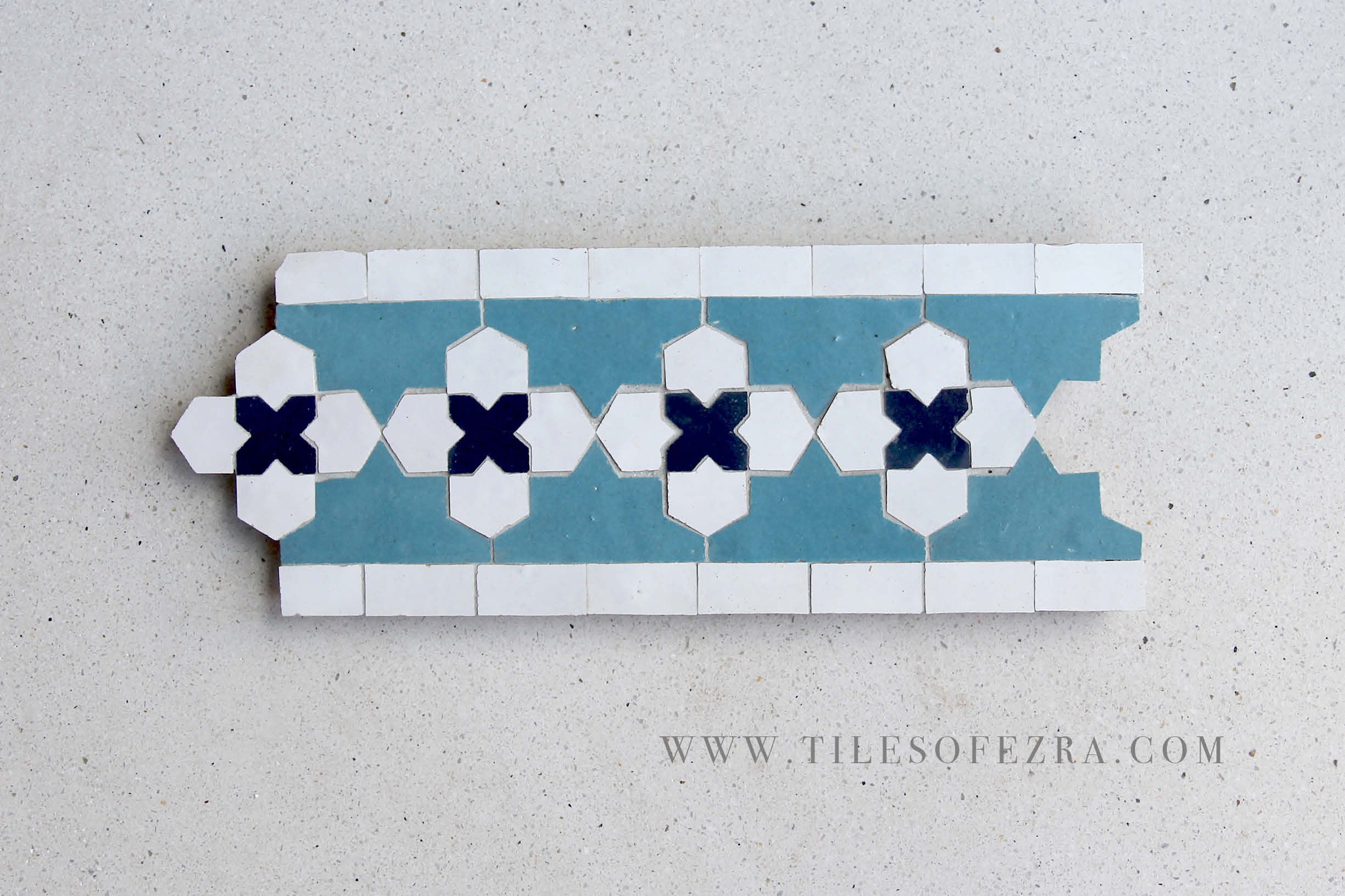 EZRBRD2102 Zellige Border Mosaic