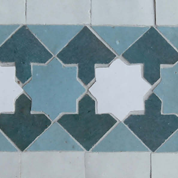 EZRBRD2106 Zellige Border Mosaic