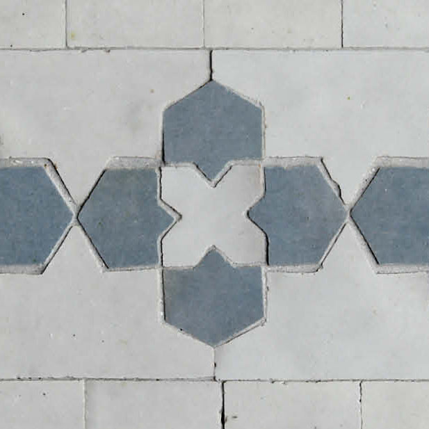 EZRBRD2102 Zellige Border Mosaic