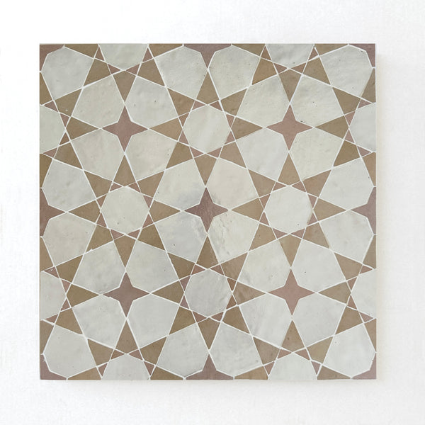 EZR0197 Large Format Snow, Latte & Moroccan Pink