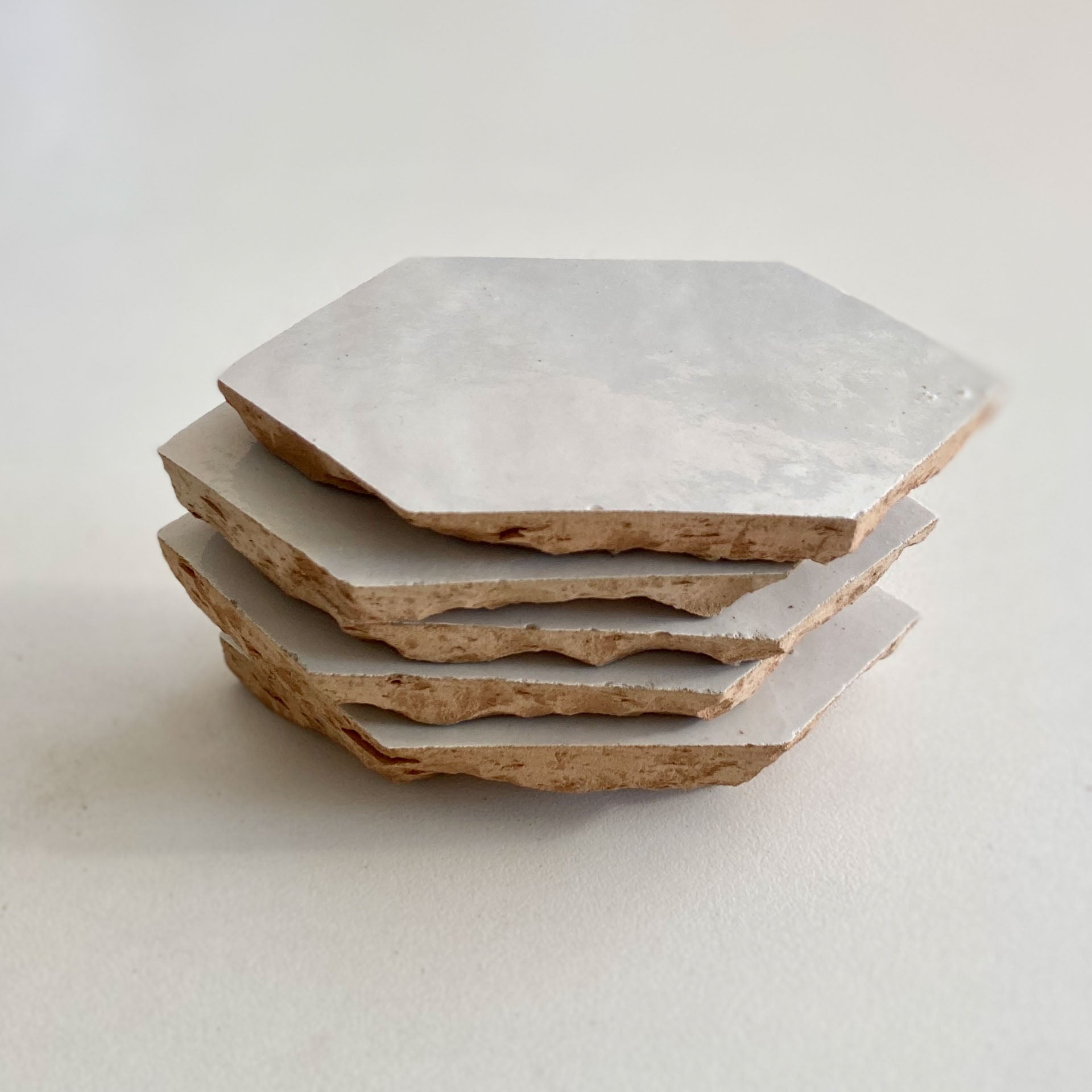 Moroccan Zellige Mosaic EZR0194 Loose: Snow