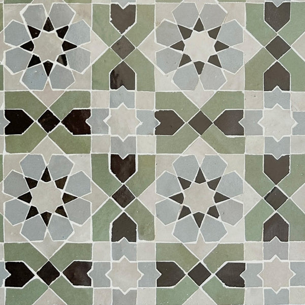 EZR0200 Dust, Avocado, Black & Duck Egg Blue