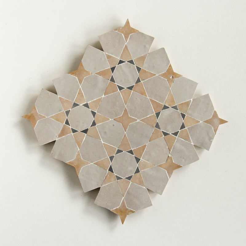 Moroccan Zellige Mosaic EZR0197 Large Format
